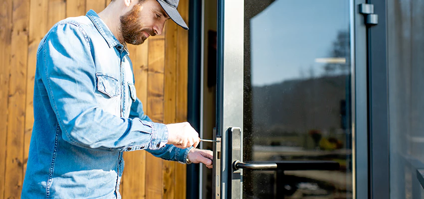 Frameless Glass Storefront Door Locks Replacement in Solana Beach, CA